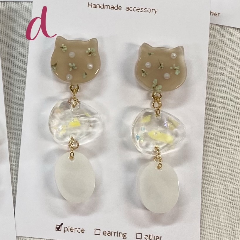 《-Me-》ウォンバット3連ピアス 全5種