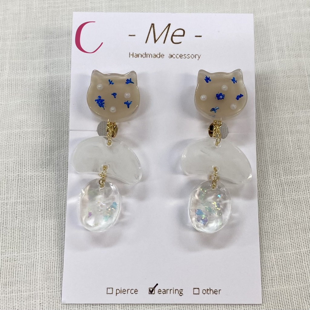 《-Me-》ウォンバット3連イヤリング 全4種