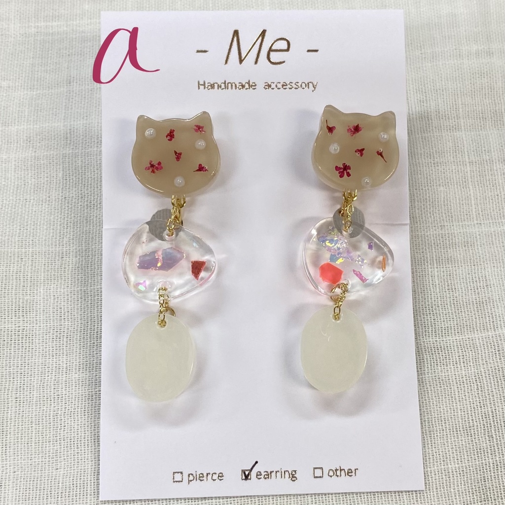 《-Me-》ウォンバット3連イヤリング 全4種