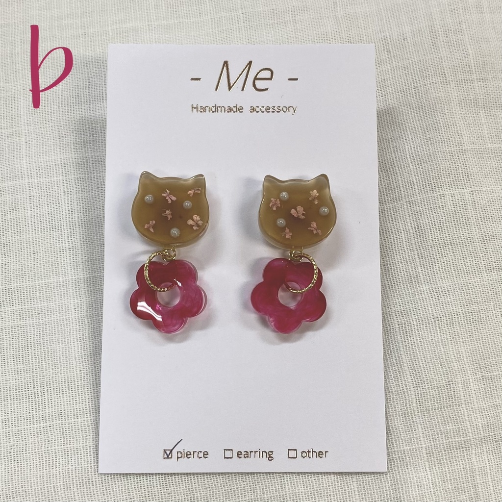 《-Me-》ウォンバット2連ピアス 全9種