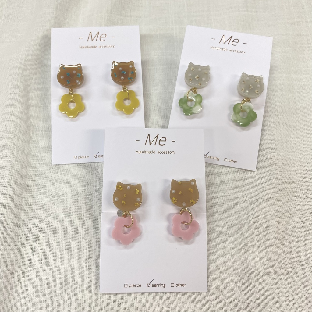 《-Me-》ウォンバット2連イヤリング 全10種