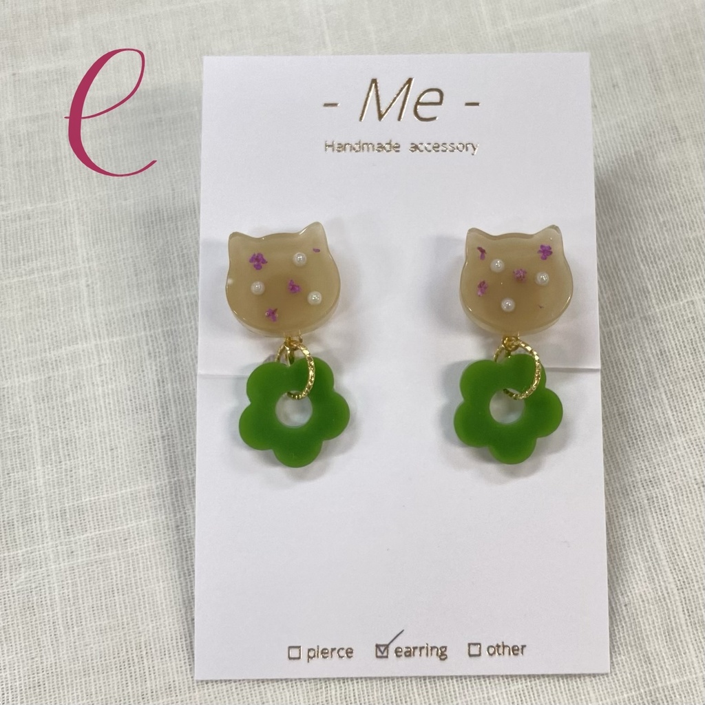 《-Me-》ウォンバット2連イヤリング 全10種