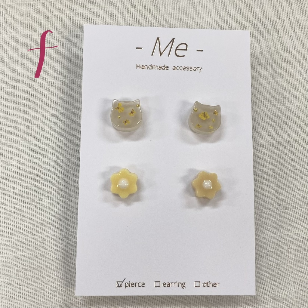 《-Me-》ウォンバット ピアス4個セット 全10種