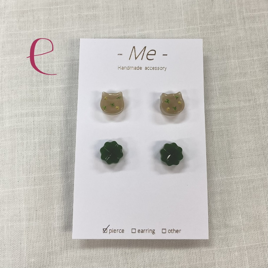 《-Me-》ウォンバット ピアス4個セット 全10種