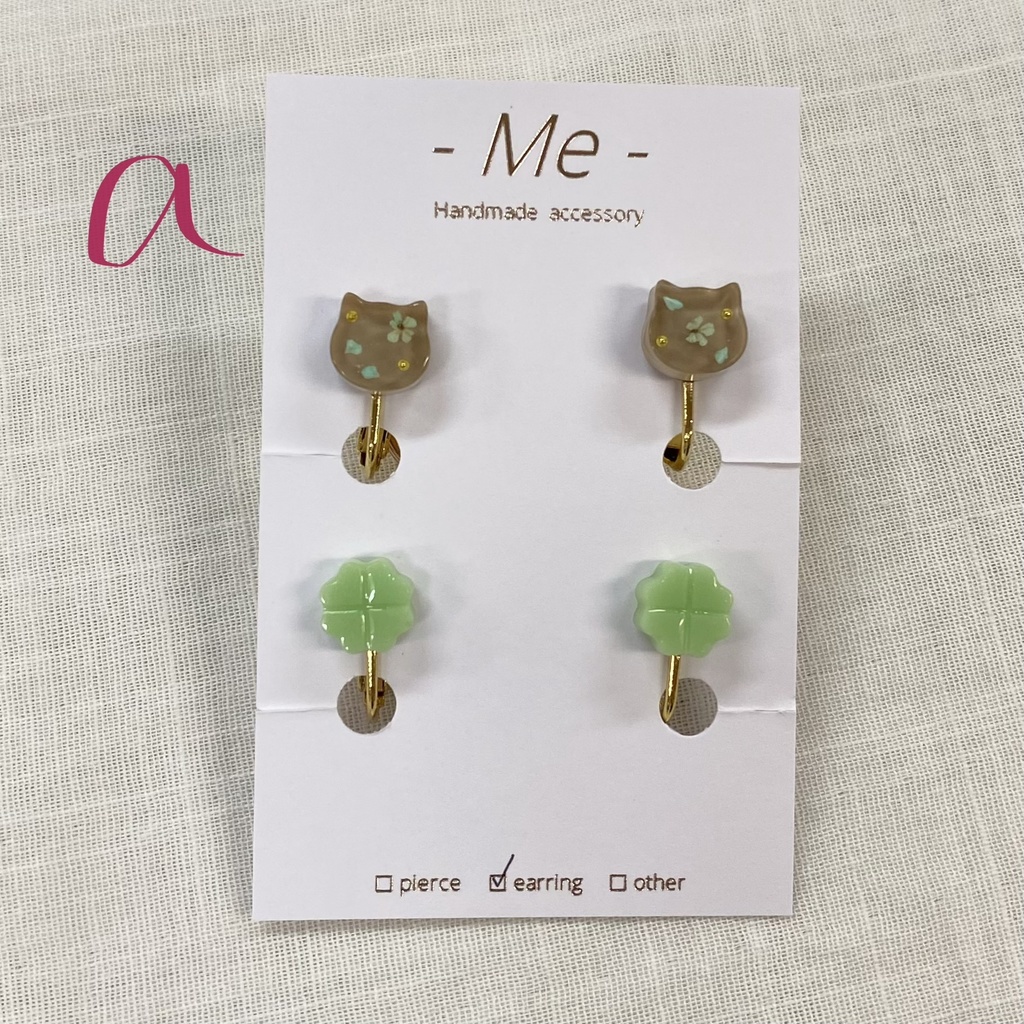 《-Me-》ウォンバット 4個セットイヤリング 全11種