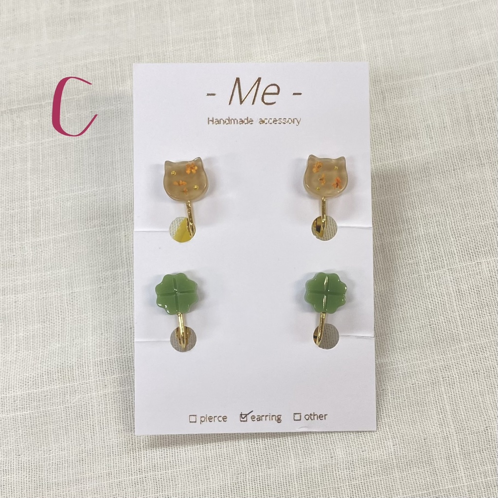 《-Me-》ウォンバット 4個セットイヤリング 全11種