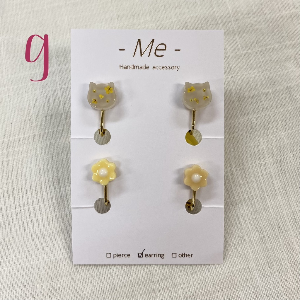 《-Me-》ウォンバット 4個セットイヤリング 全11種