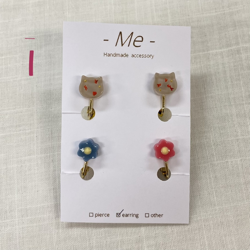 《-Me-》ウォンバット 4個セットイヤリング 全11種