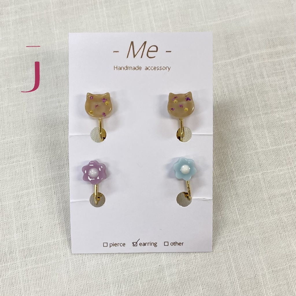 《-Me-》ウォンバット 4個セットイヤリング 全11種