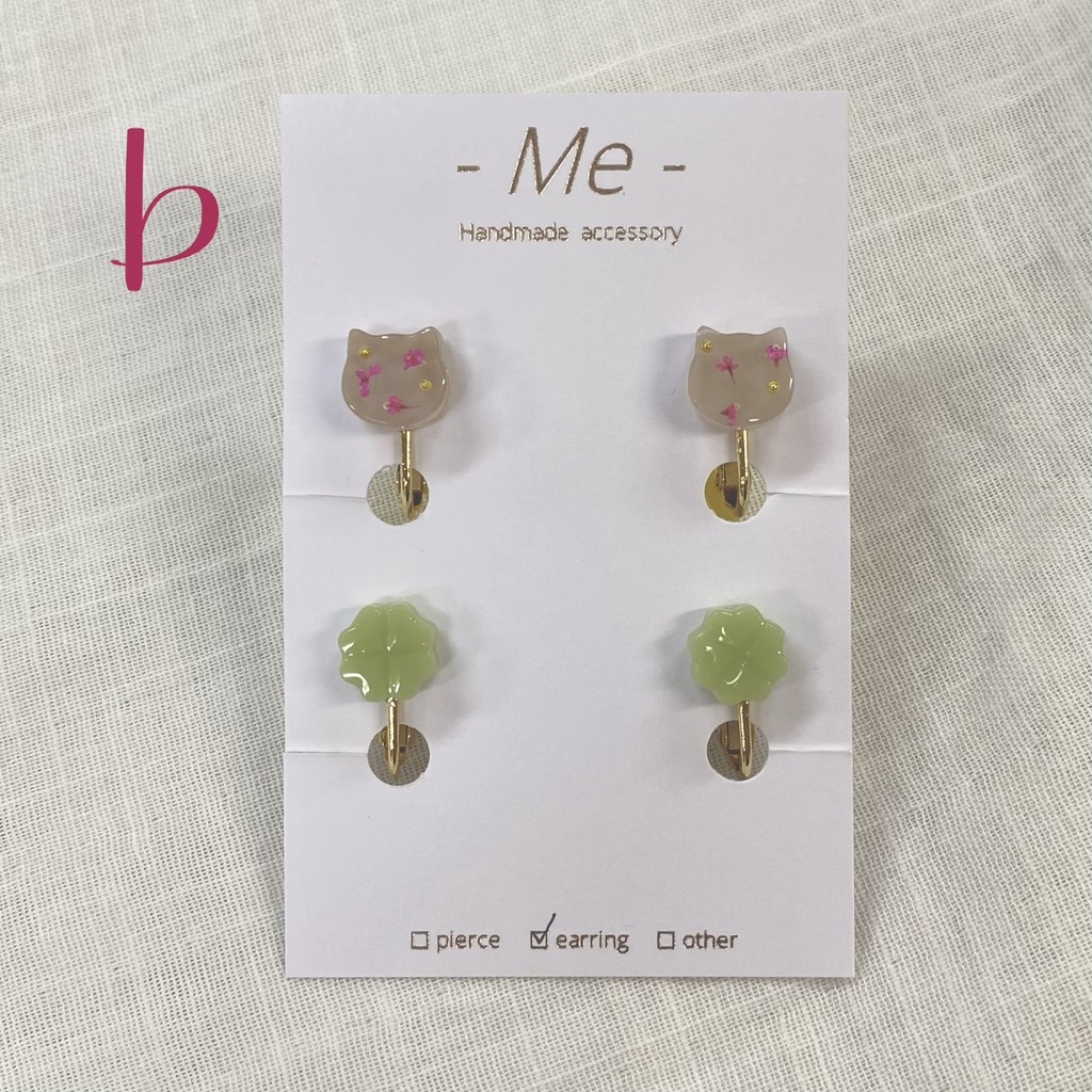 《-Me-》ウォンバット 4個セットイヤリング 全11種