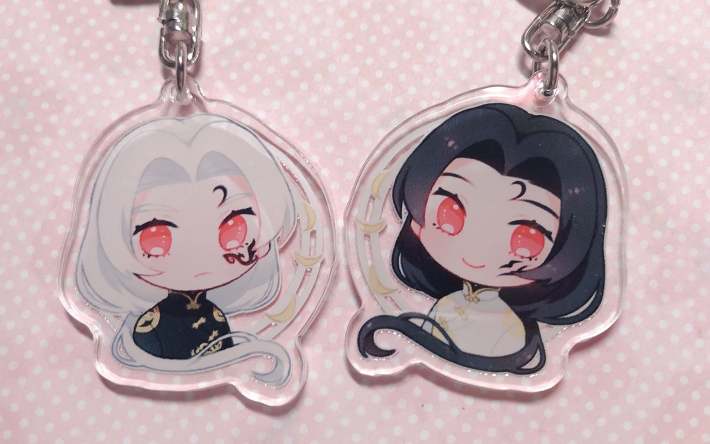 第五人格 白黒無常/謝必安 アクリルキーホルダー(残花の涙)