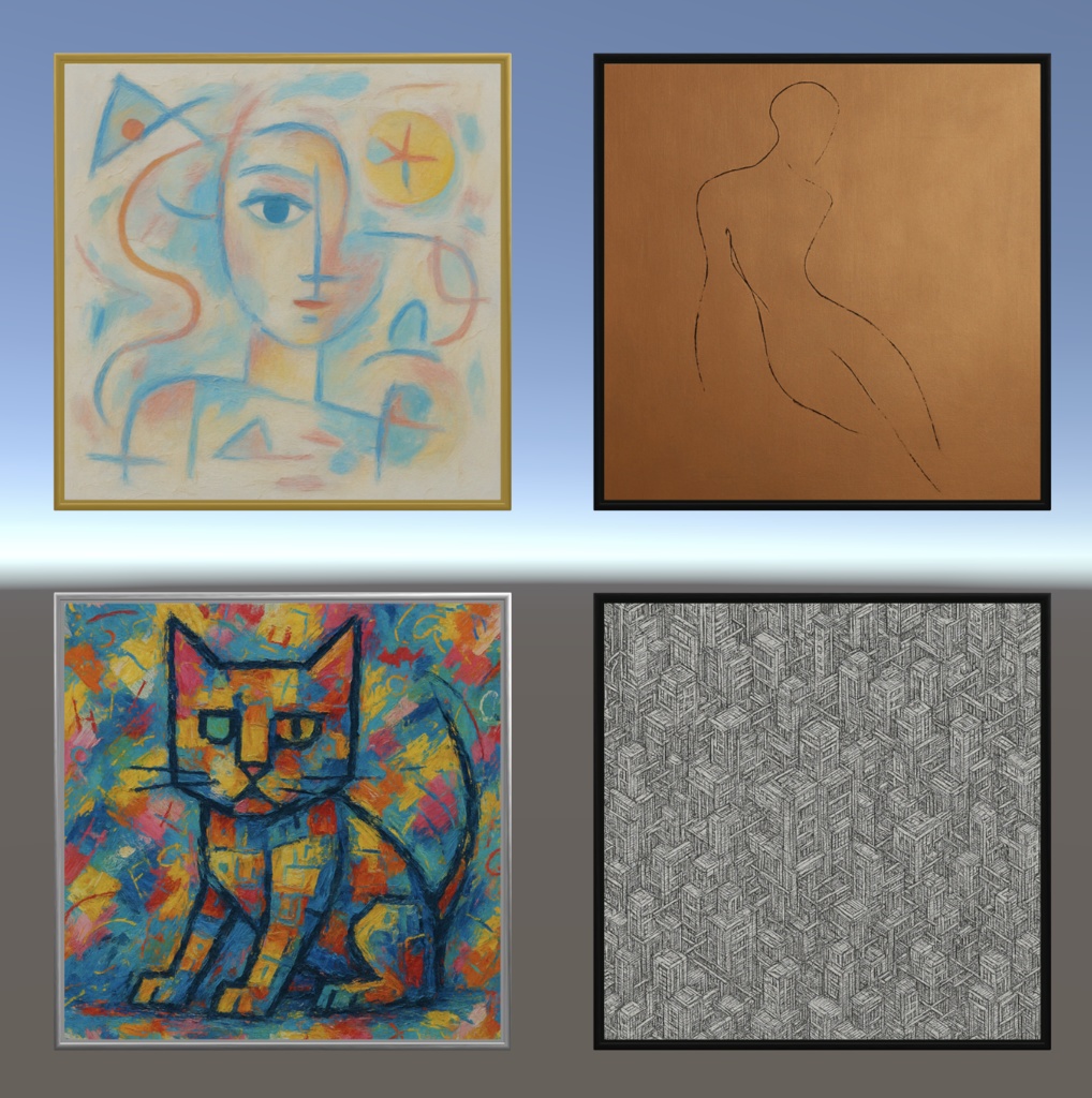 絵画の3Dモデル