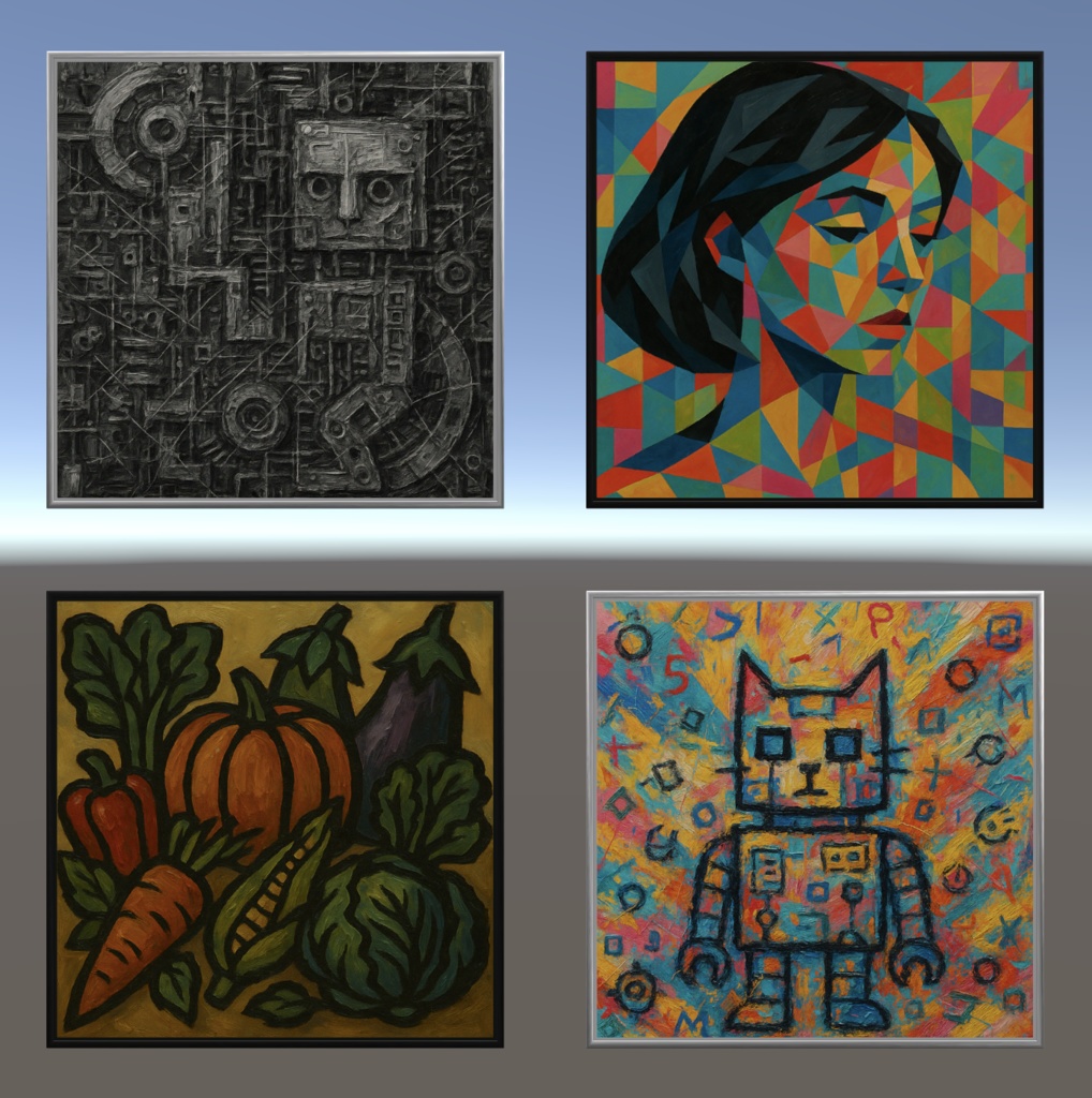 絵画の3Dモデル