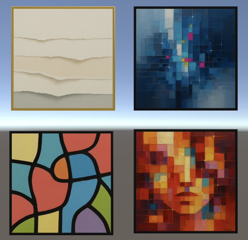 絵画の3Dモデル