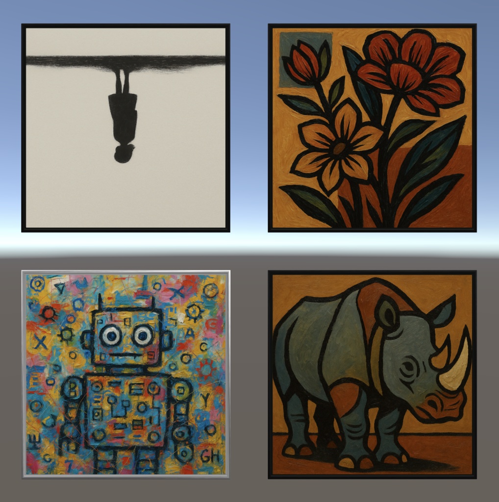 絵画の3Dモデル