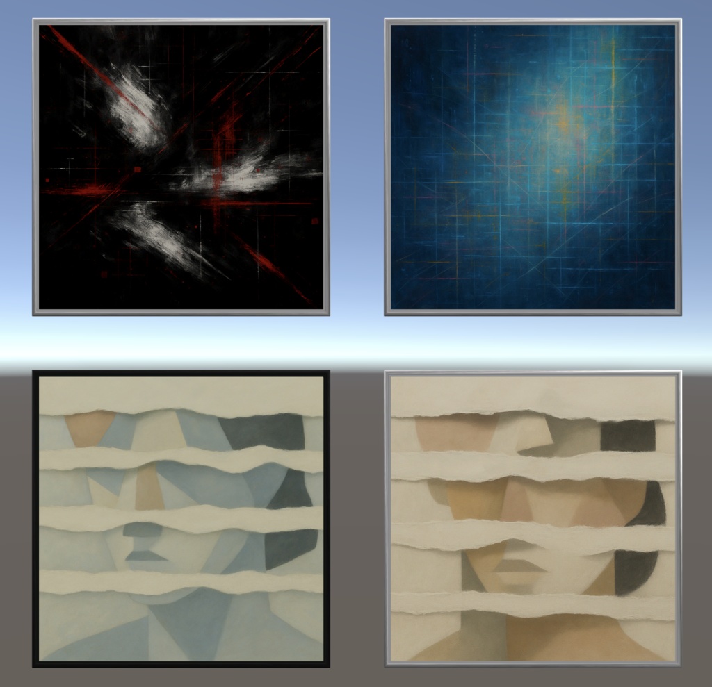 絵画の3Dモデル