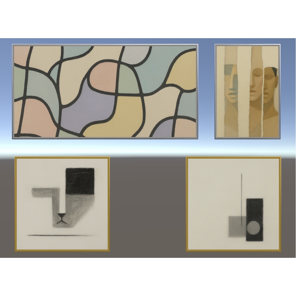 絵画の3Dモデル