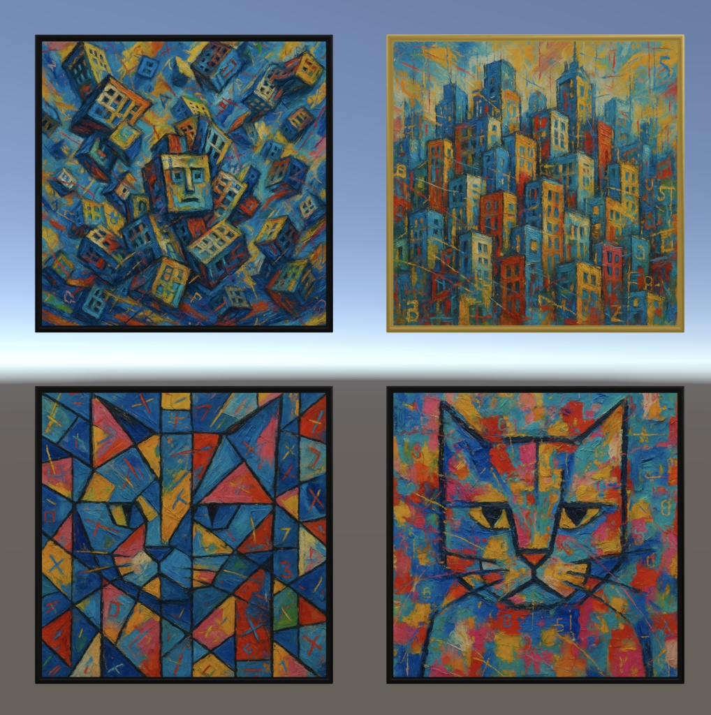 絵画の3Dモデル