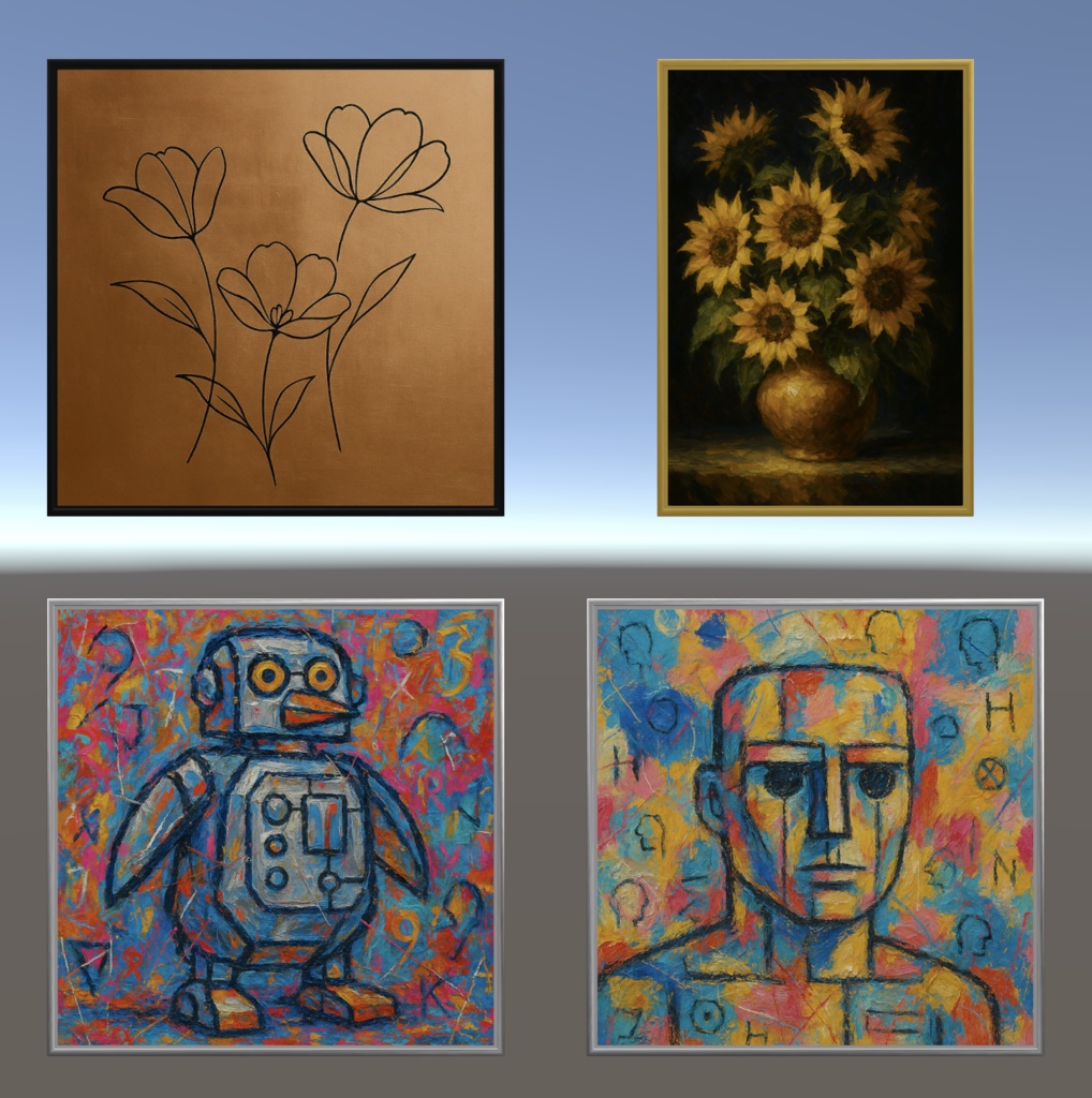 絵画の3Dモデル