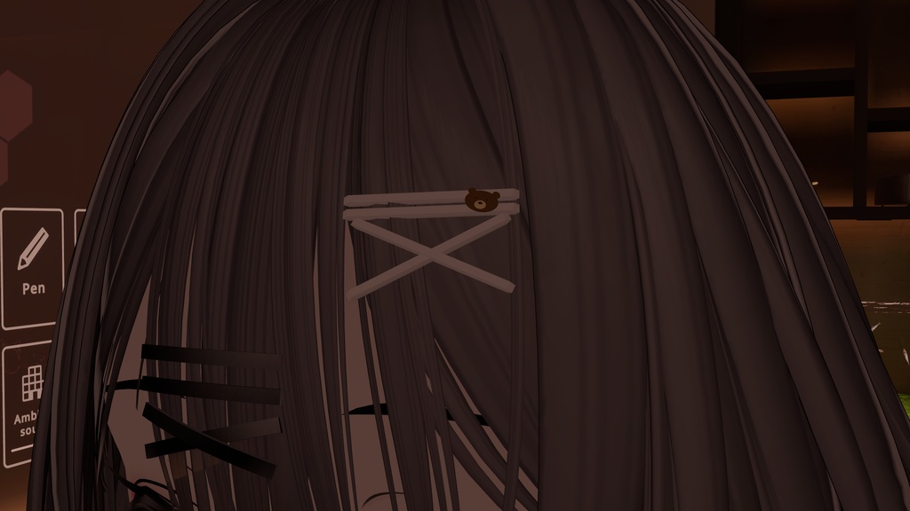 クマのヘアピン