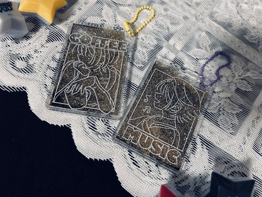グリッターキーホルダー