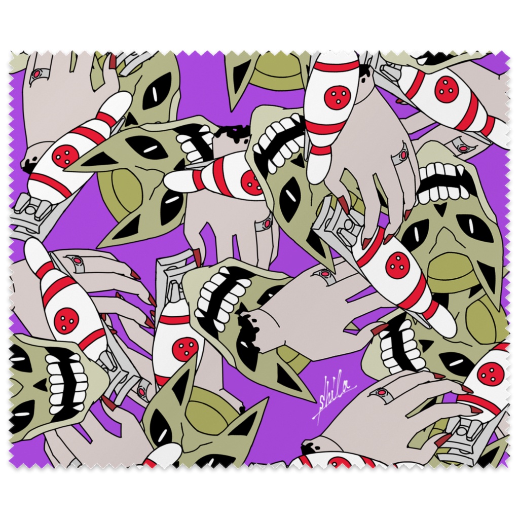 キャラモチーフ眼鏡拭き