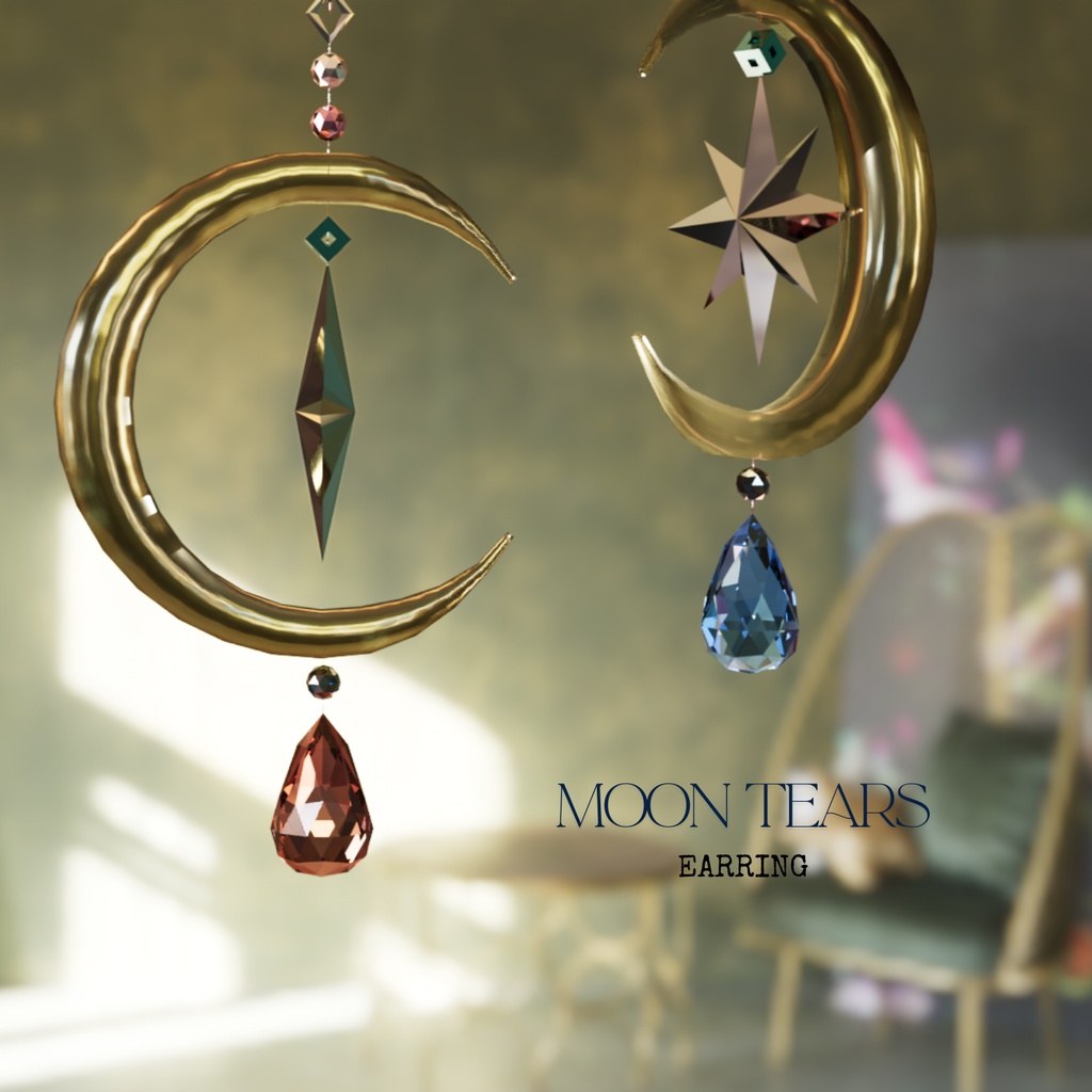 Moon Tears Earring