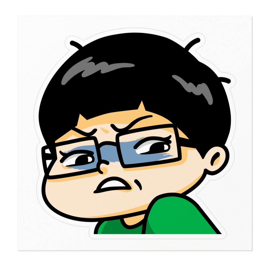 evonsaTsk 10cm Sticker White or Clear