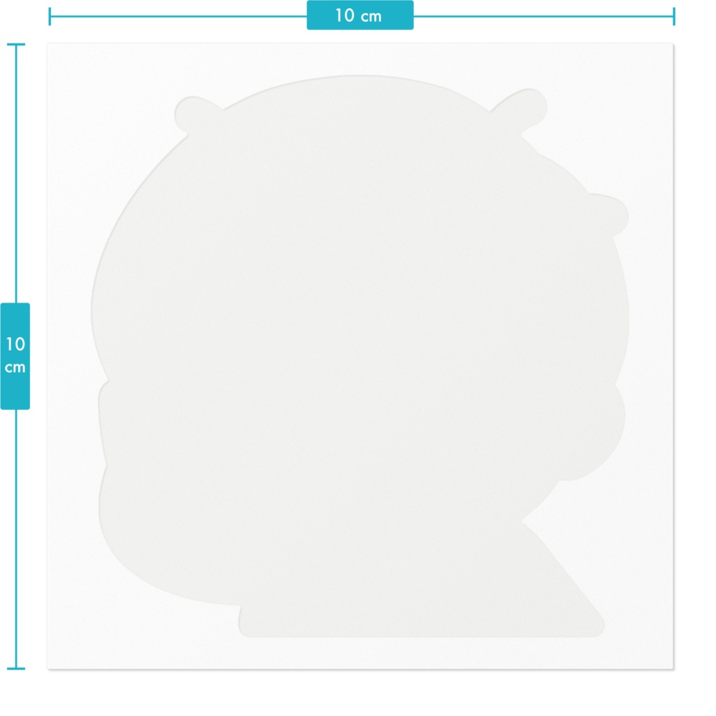 evonsaTsk 10cm Sticker White or Clear
