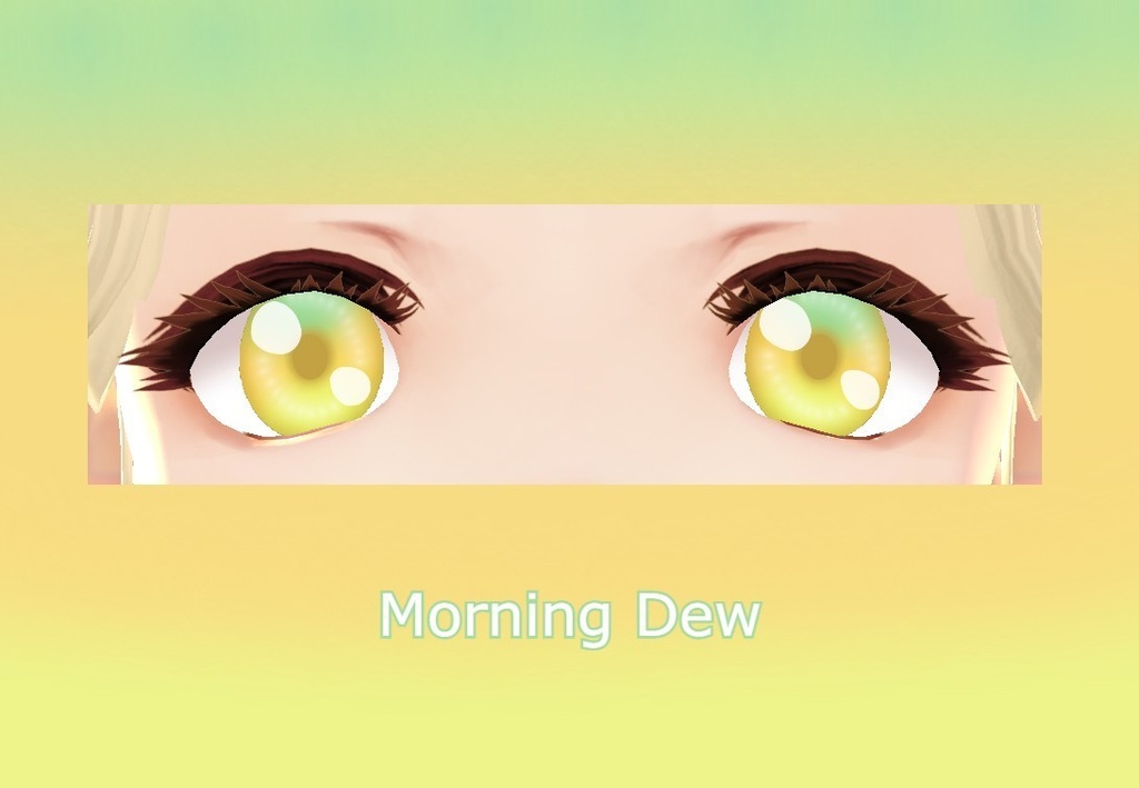 Morning Dew Multi-color VRoid eyes Yellow/Green