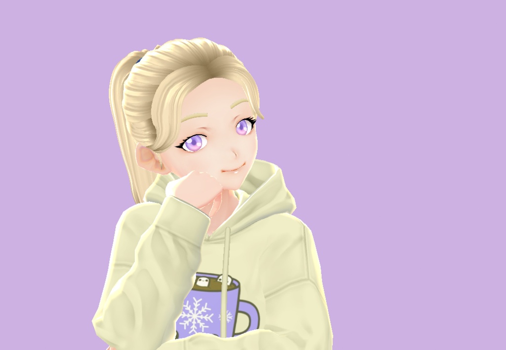 Baby pastel VRoid pink & purple eye texture