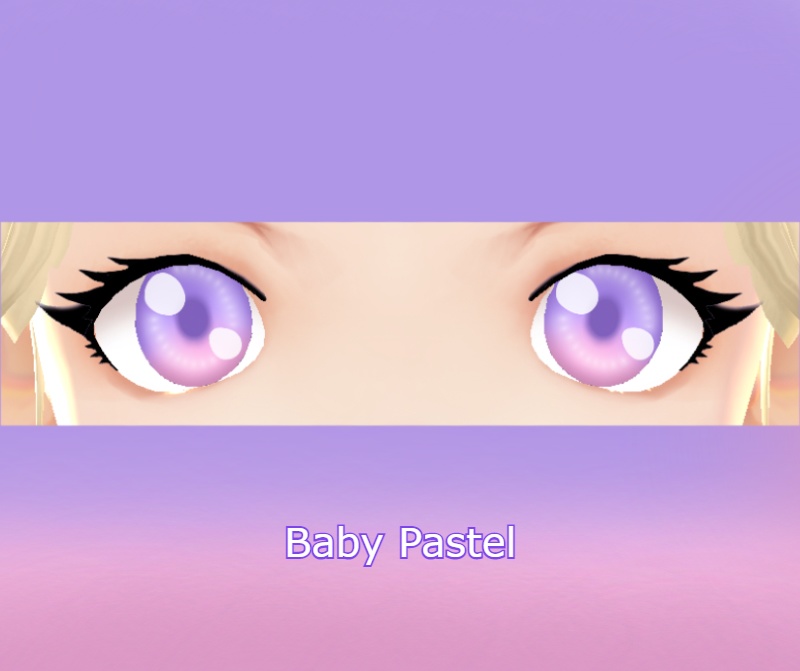 Baby pastel VRoid pink & purple eye texture