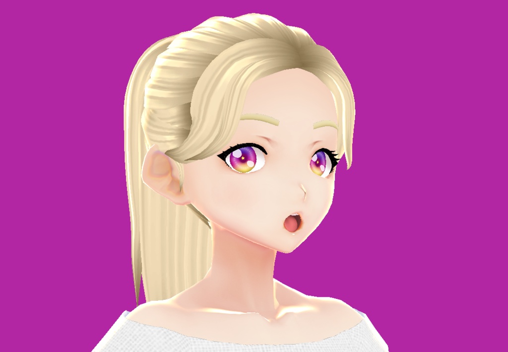 Star Lady eye texture VRoid purple/pink/yellow