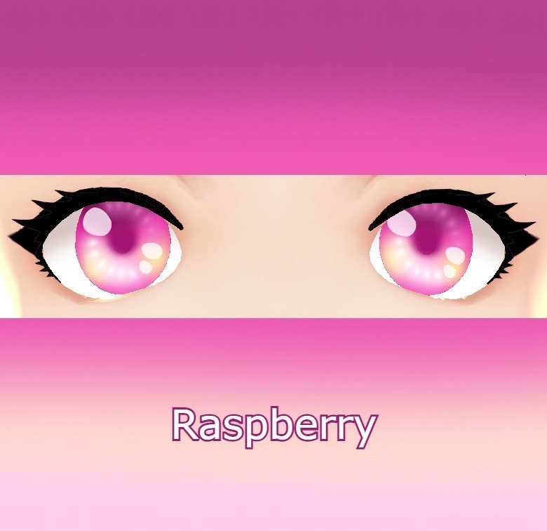 Raspberry VRoid eye texture pink/yellow