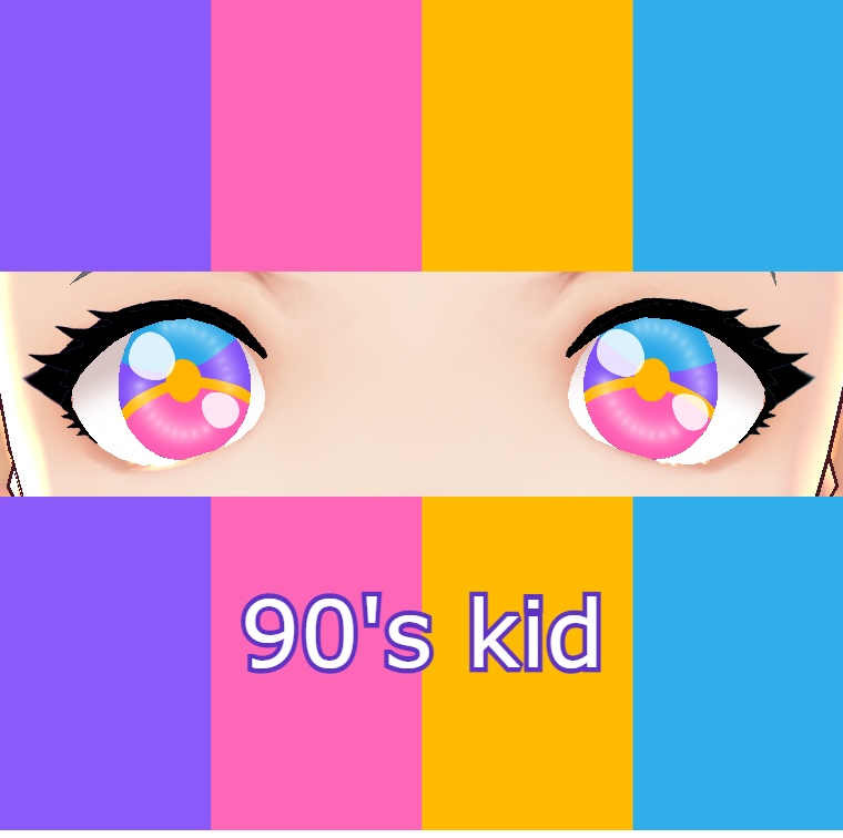 90's kid Vroid eye texture 