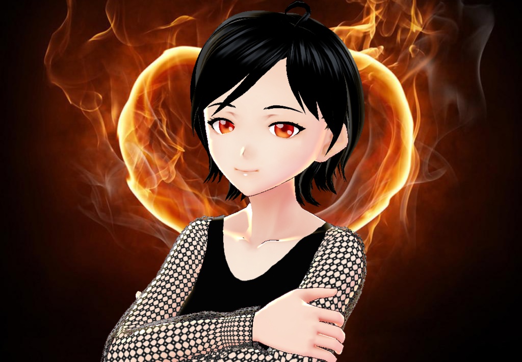 Fire Red Vroid Eye texture