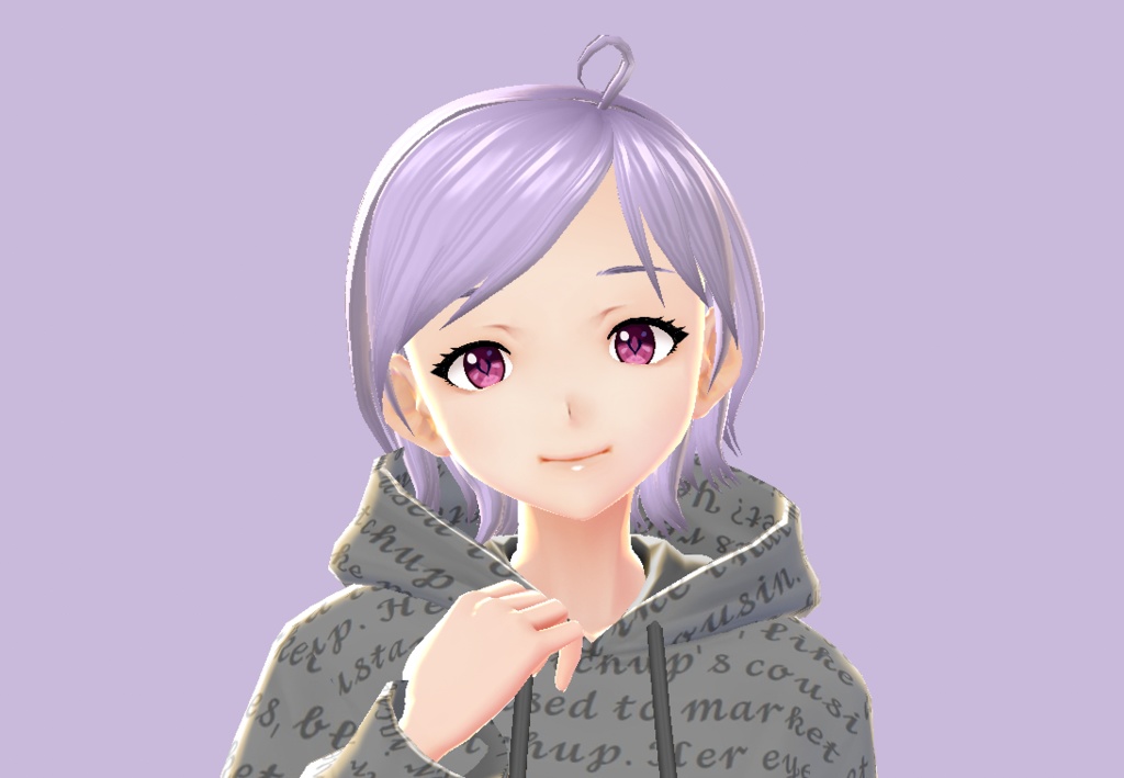 Keqing Vroid eye texture Genshin Impact purple/pink/magenta