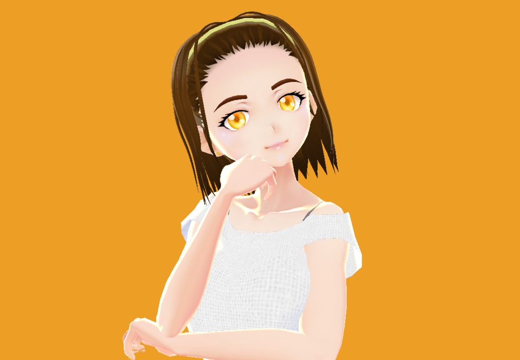 Orange Soda Vroid eye texture Orange/yellow