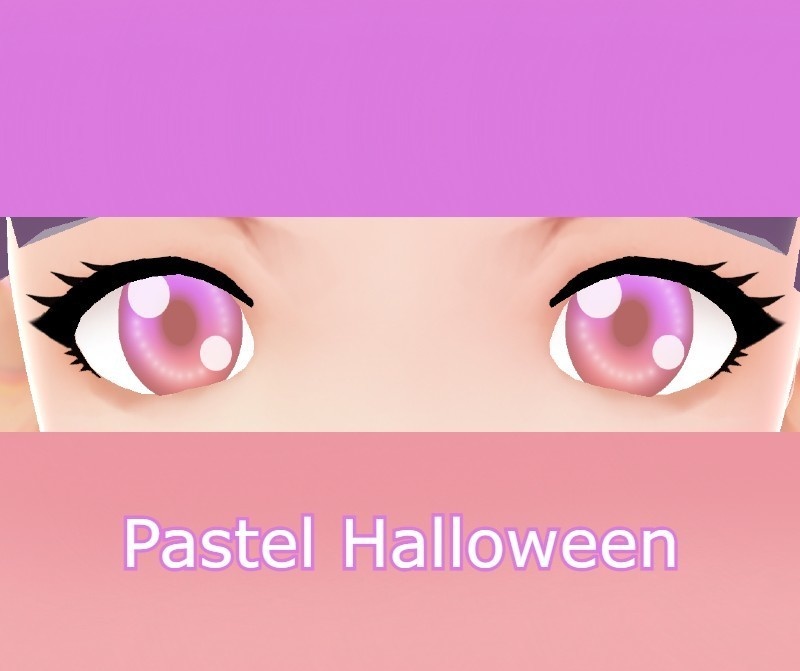 Pastel Halloween Vroid eye texture purple/pink
