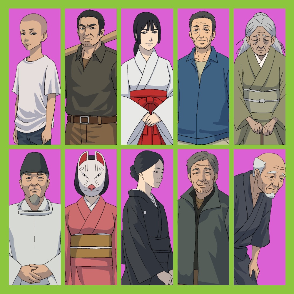 TRPG用全身立ち絵素材第3弾 因習村NPC30体