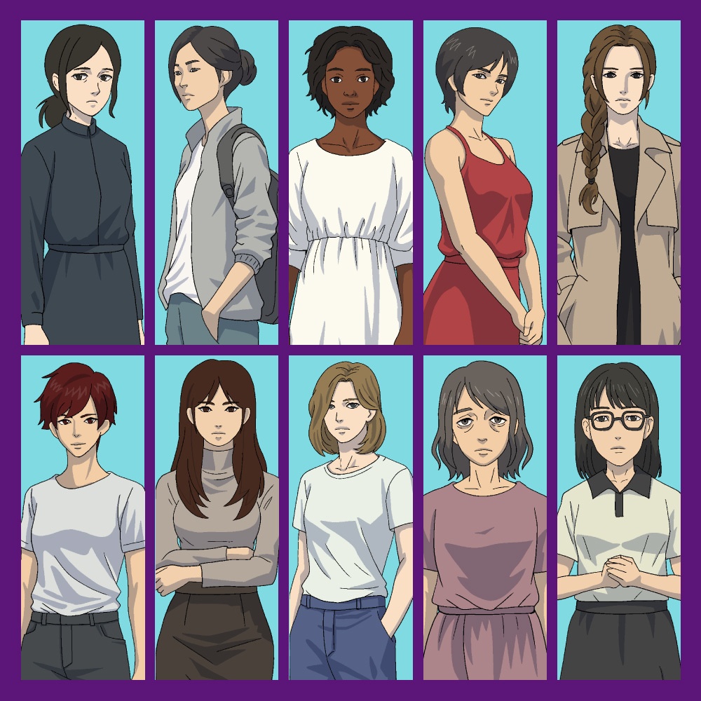 TRPG用全身立ち絵素材第4弾 女性NPC30体