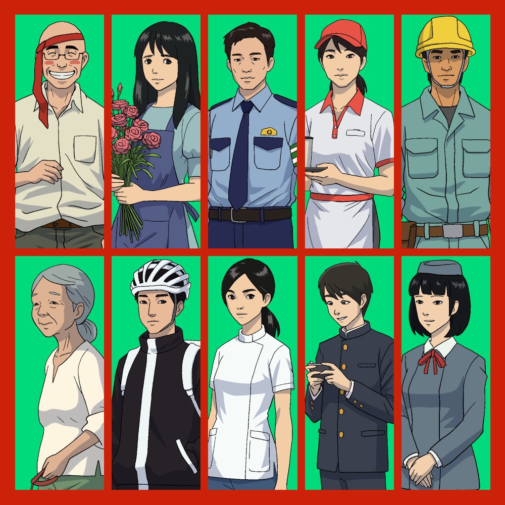 TRPG用全身立ち絵素材第7弾 ポッと出のNPC30体