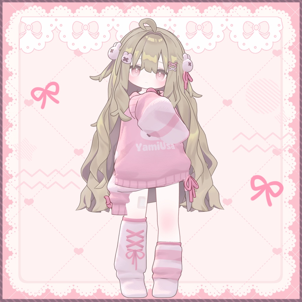 【MameFriends】Yamiusa Ribbon Sweater【MA対応】