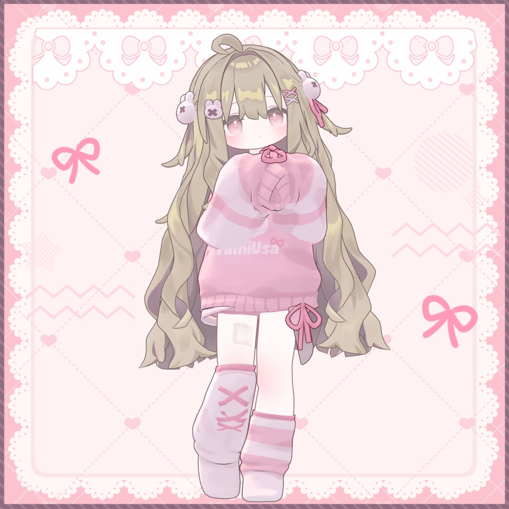 【MameFriends】Yamiusa Ribbon Sweater【MA対応】