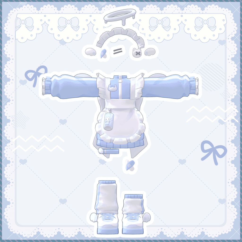 【MameFriends】Angel Neko Maid【MA対応】