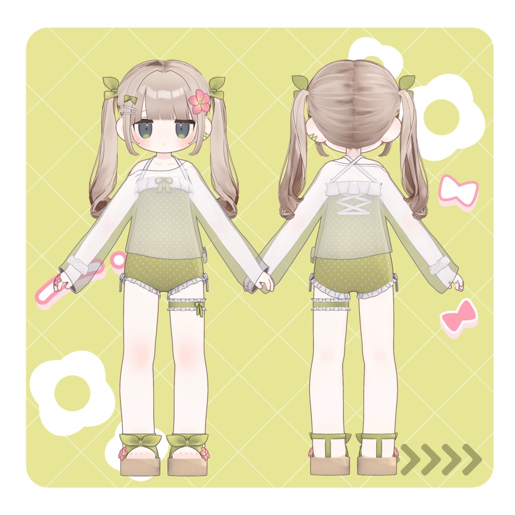 ♥100円♥【MameFriends】Polka Dot Swimsuit
