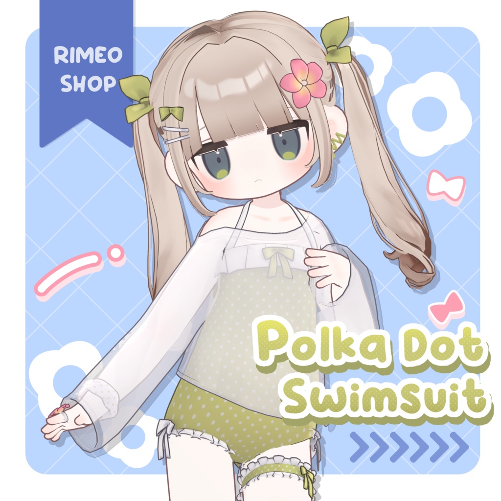 【MameFriends】Polka Dot Swimsuit