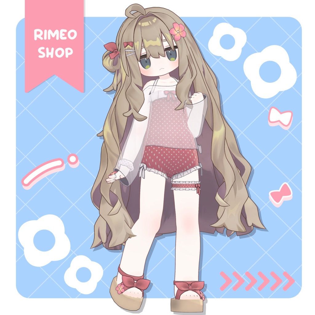 【MameFriends】Polka Dot Swimsuit