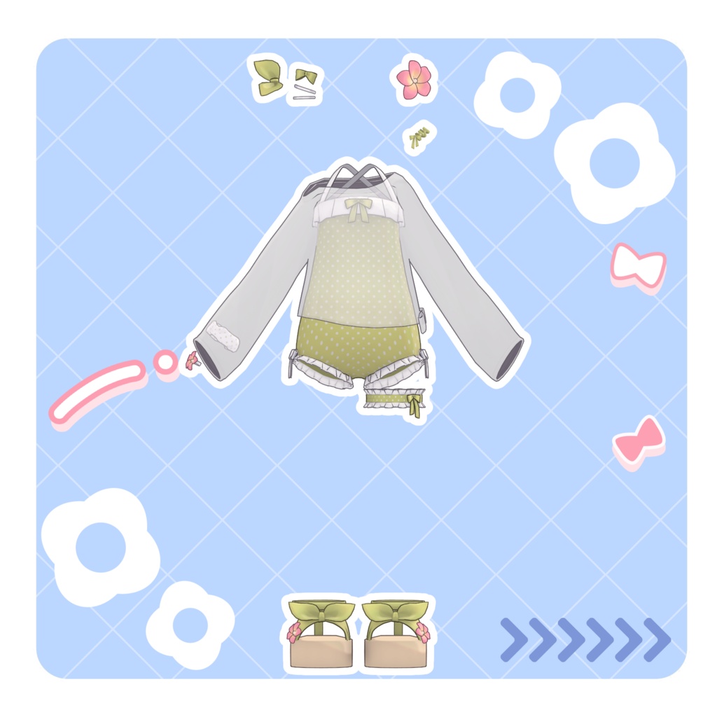 【MameFriends】Polka Dot Swimsuit