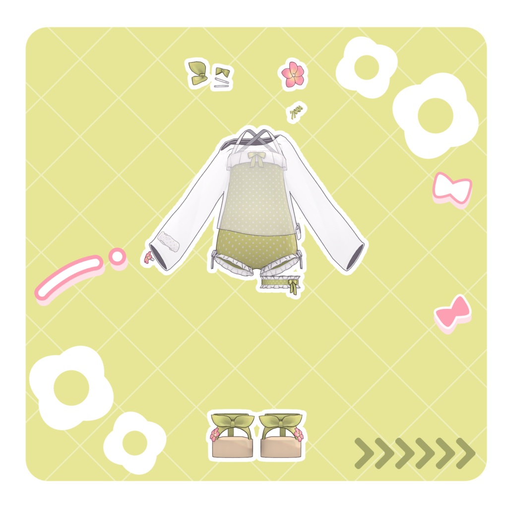 ♥100円♥【MameFriends】Polka Dot Swimsuit